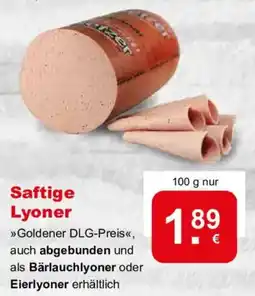 CAP Markt Saftige Lyoner Angebot