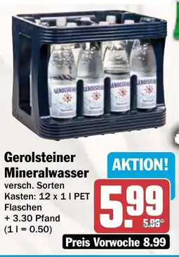 AEZ Gerolsteiner Mineralwasser Angebot