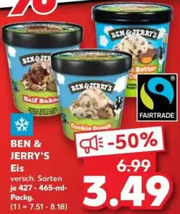 Kaufland BEN & JERRY'S Eis Angebot