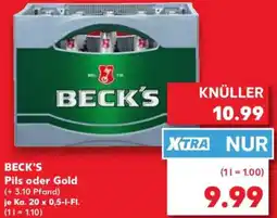 Kaufland BECK'S Pils oder Gold Angebot