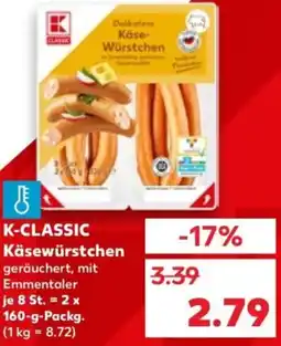 Kaufland K-CLASSIC Käsewürstchen Angebot