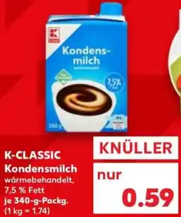 Kaufland K-CLASSIC Kondensmilch Angebot