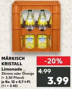 Kaufland MÄRKISCH KRISTALL Limonade Angebot