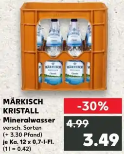 Kaufland MÄRKISCH KRISTALL Mineralwasser Angebot