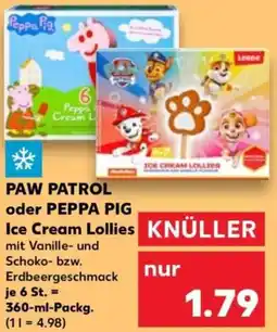 Kaufland PAW PATROL oder PEPPA PIG Ice Cream Lollies Angebot