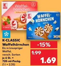 Kaufland K-CLASSIC Waffelhörnchen Angebot