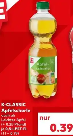Kaufland K-CLASSIC Apfelschorle Angebot