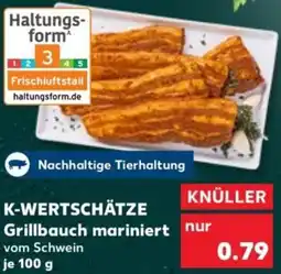 Kaufland K-WERTSCHÄTZE Grillbauch mariniert Angebot