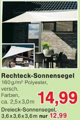 Wiglo Wunderland Rechteck-Sonnensegel Angebot