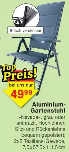 Wiglo Wunderland Aluminium Gartenstuhl Angebot