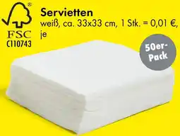 TEDi Servietten Angebot