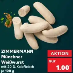 Kaufland ZIMMERMANN Münchner Weißwurst Angebot