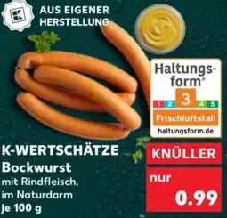 Kaufland K-WERTSCHÄTZE Bockwurst Angebot