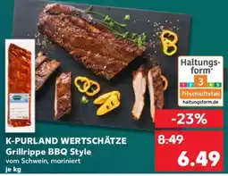 Kaufland K-PURLAND WERTSCHÄTZE Grillrippe BBQ Style Angebot
