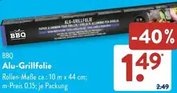 Aldi Süd BBQ Alu-Grillfolie Angebot