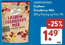 Aldi Süd FARMER NATURALS Cashew Cranberry-Mix Angebot
