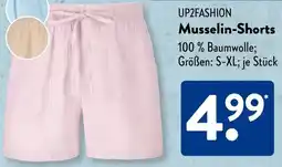 Aldi Süd UP2FASHION Musselin-Shorts Angebot
