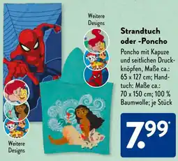 Aldi Süd Strandtuch oder Poncho Angebot