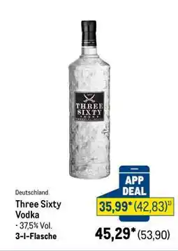 METRO Three Sixty Vodka Angebot