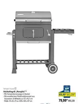 METRO Holzkohlegrill „Memphis“ Angebot