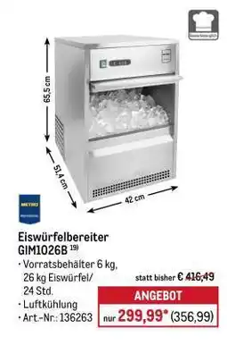 METRO Eiswürfelbereiter GIM1026B Angebot