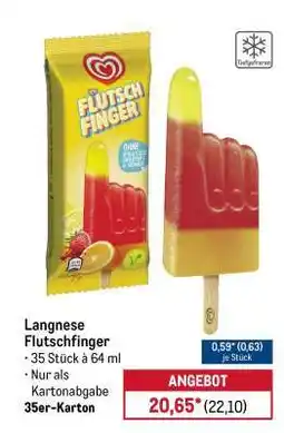METRO Langnese Flutschfinger Angebot
