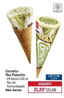 METRO Cornetto Max Pistachio Angebot