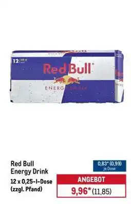 METRO Red Bull Energy Drink Angebot