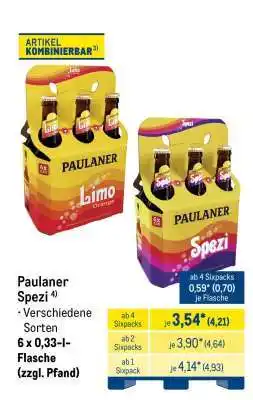 METRO Paulaner Spezi Angebot