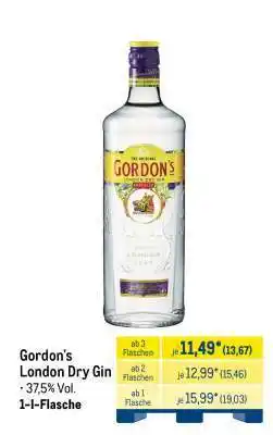 METRO Gordon’s London Dry Gin Angebot