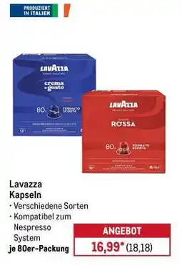 METRO Lavazza Kapseln Angebot
