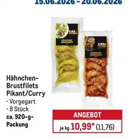 METRO Hähnchen-Brustfilets Pikant/Curry Angebot