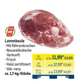 METRO Lammkeule Angebot