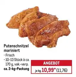 METRO Putenschnitzel mariniert Angebot