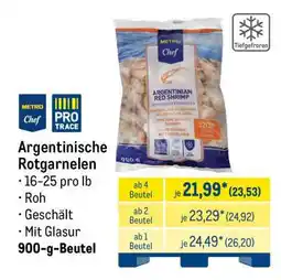 METRO Argentinische Rotgarnelen Angebot