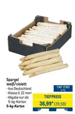 METRO Spargel weiß/violett Angebot