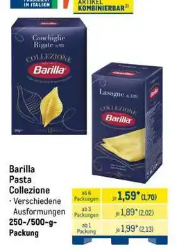 METRO BARILLA Pasta Collezione Angebot