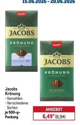 METRO Jacobs Krönung Angebot