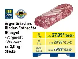 METRO Argentinisches Rinder-Entrecôte (Ribeye) Angebot