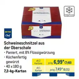 METRO Schweineschnitzel aus der Oberschale Angebot