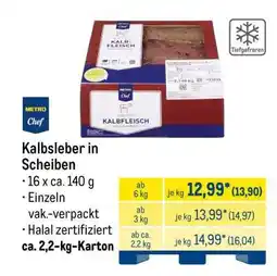 METRO Kalbsleber in Scheiben Angebot
