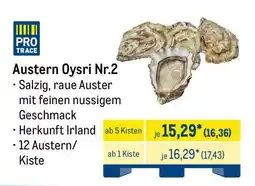 METRO Austern Oysri Nr.2 Angebot