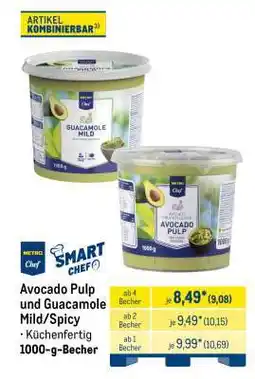 METRO Avocado Pulp und Guacamole Mild/Spicy Angebot