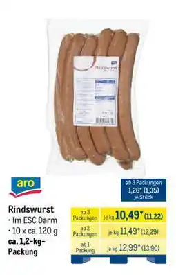 METRO Rindswurst Angebot