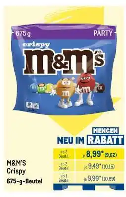 METRO M&M’s Crispy Angebot
