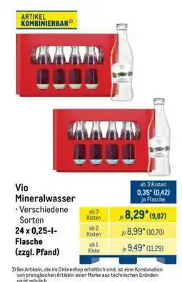 METRO ViO Mineralwasser Angebot