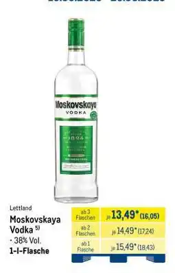 METRO Moskovskaya Vodka Angebot