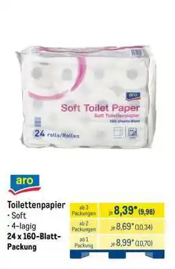 METRO aro Toilettenpapier Angebot