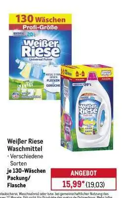 METRO Weißer Riese Waschmittel Angebot