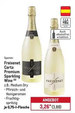 METRO Freixenet Carta Premium Sparkling Wine Angebot